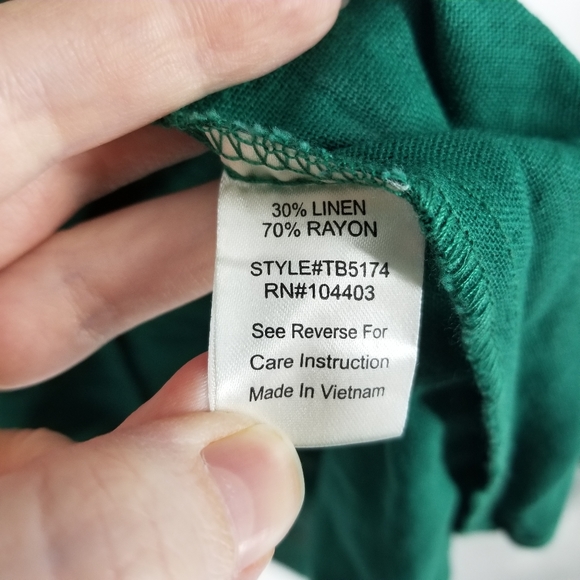 Blu Pepper S Green Button Down Shirt Dress Top - Picture 6 of 9